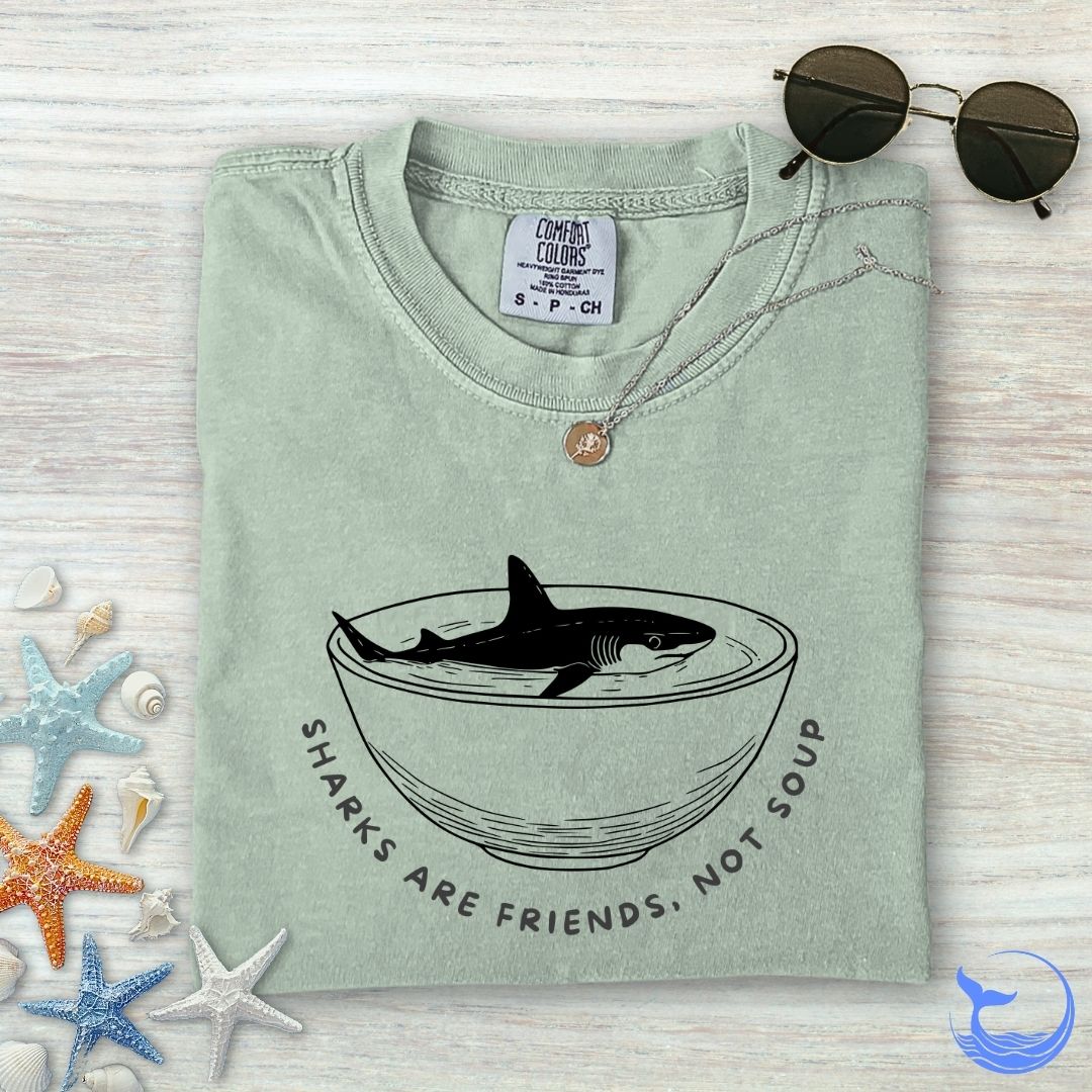 Sharks Are Friends Comfort Colors T-Shirt