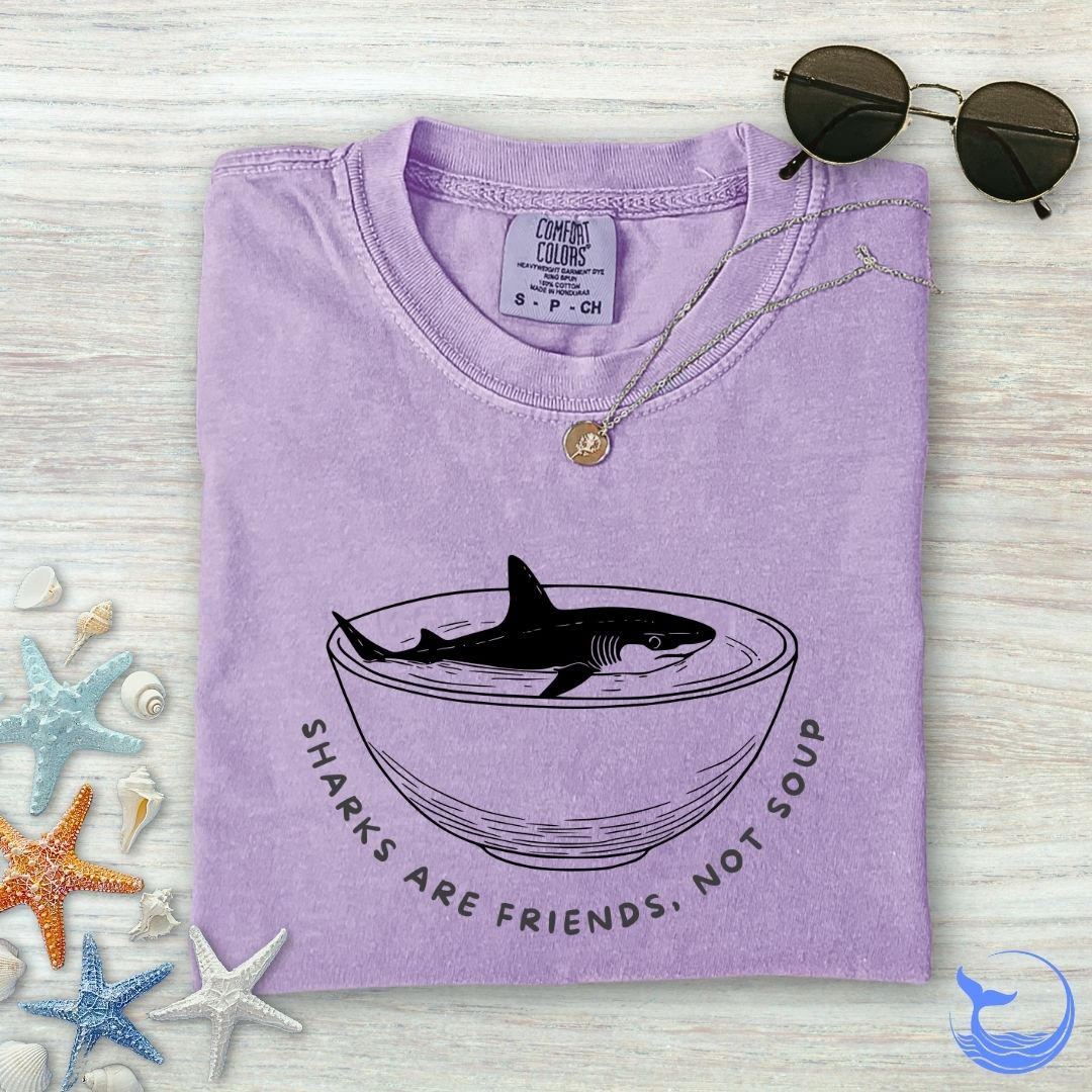 Sharks Are Friends Comfort Colors T-Shirt