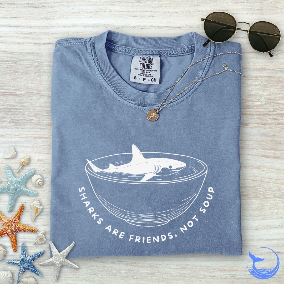 Sharks Are Friends Comfort Colors T-Shirt