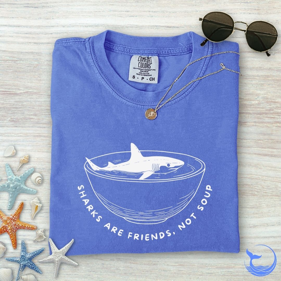 Sharks Are Friends Comfort Colors T-Shirt
