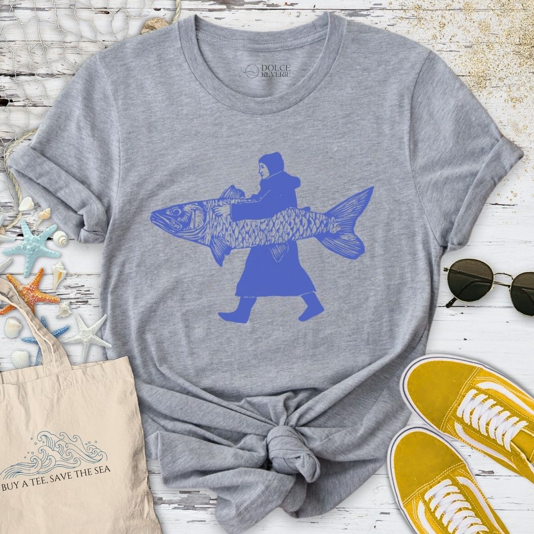 Woman And The Fish T-Shirt