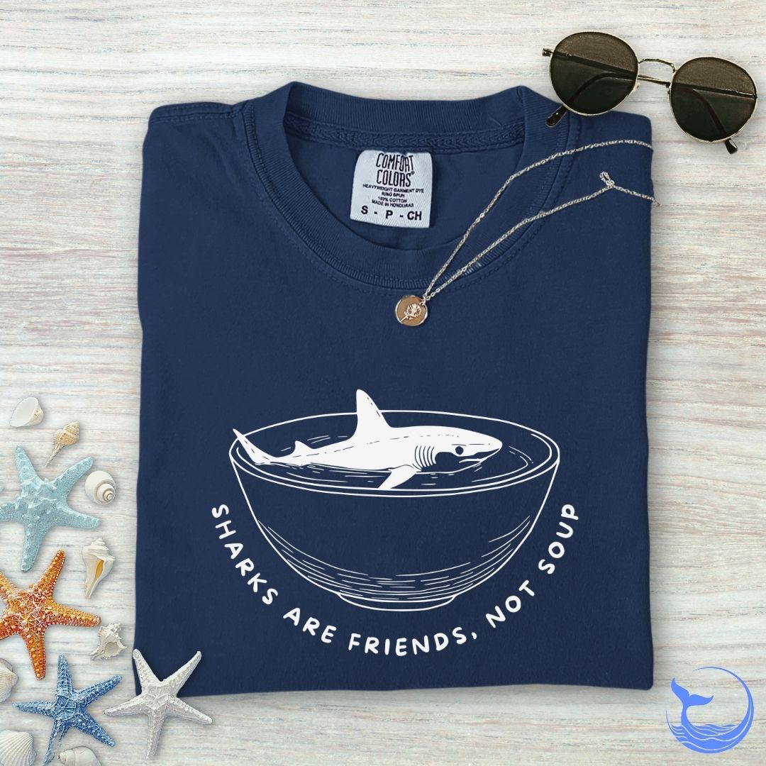 Sharks Are Friends Comfort Colors T-Shirt