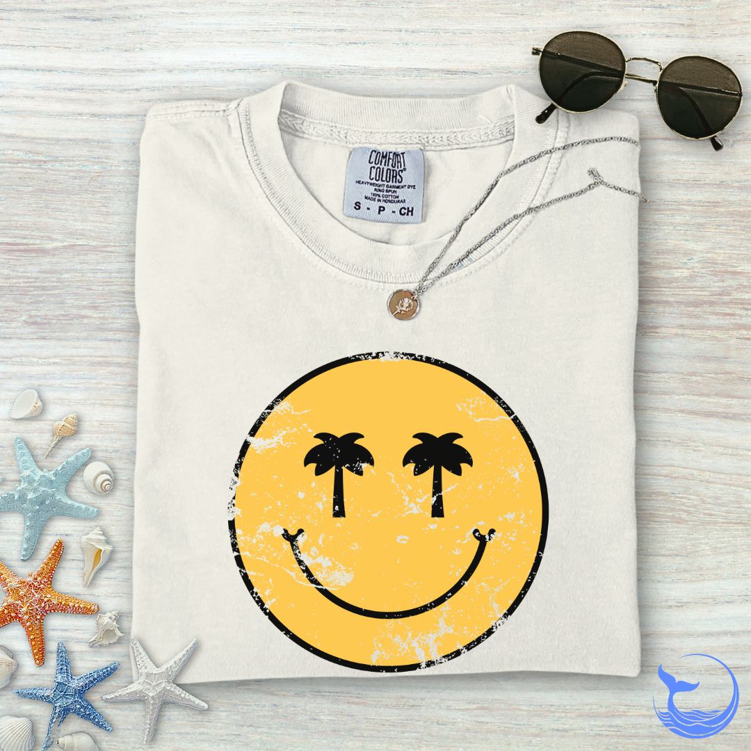 Tropical Smiley Comfort Colors T-Shirt
