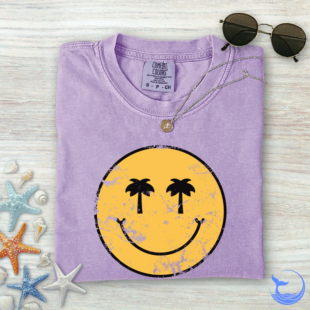 Tropical Smiley Comfort Colors T-Shirt