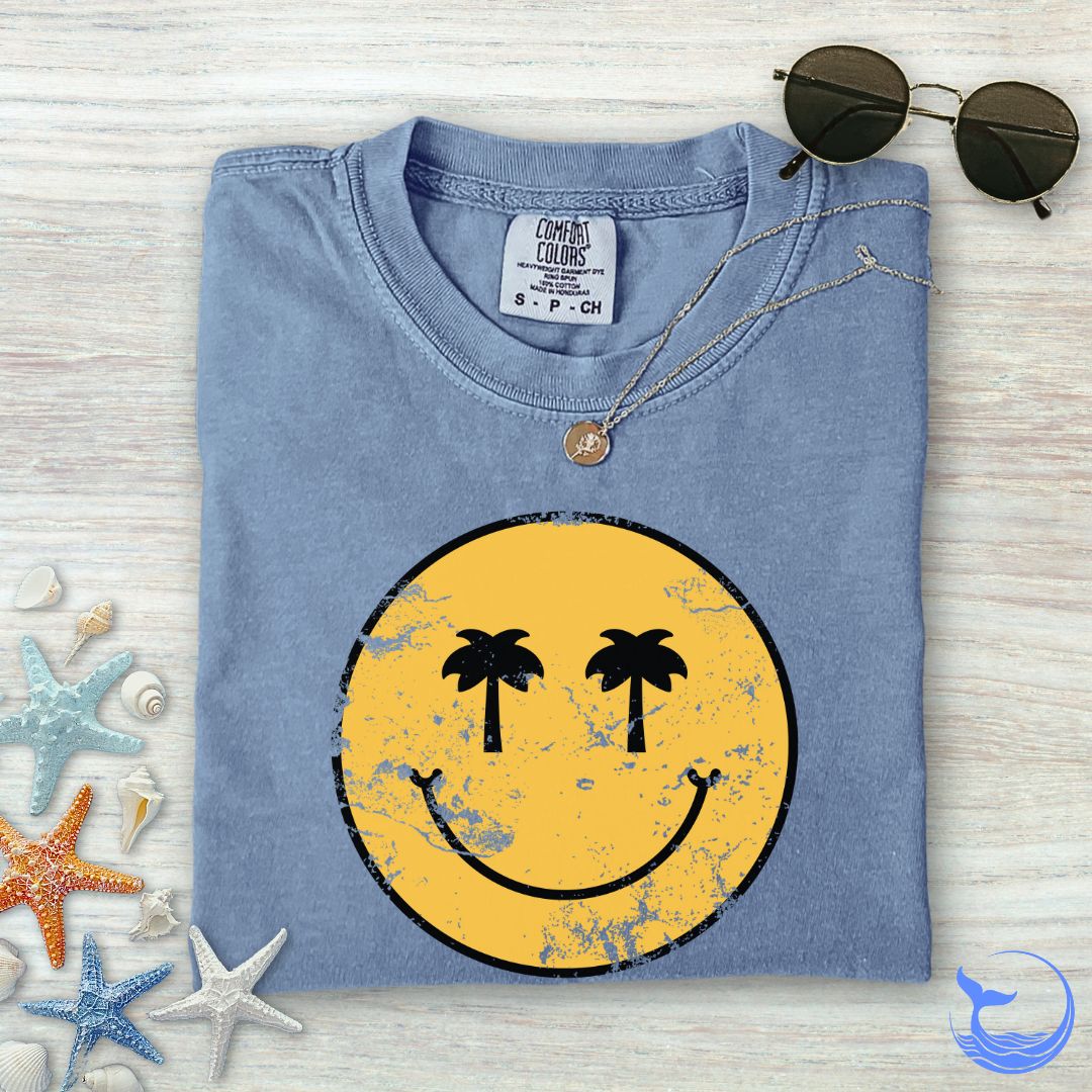 Tropical Smiley Comfort Colors T-Shirt