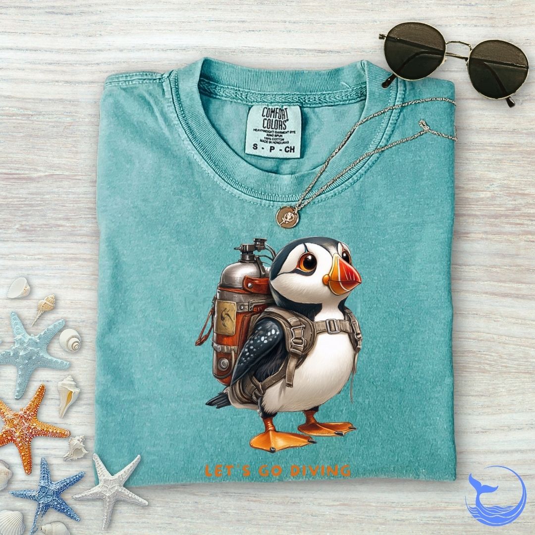 Puffin Diver Comfort Colors T-Shirt