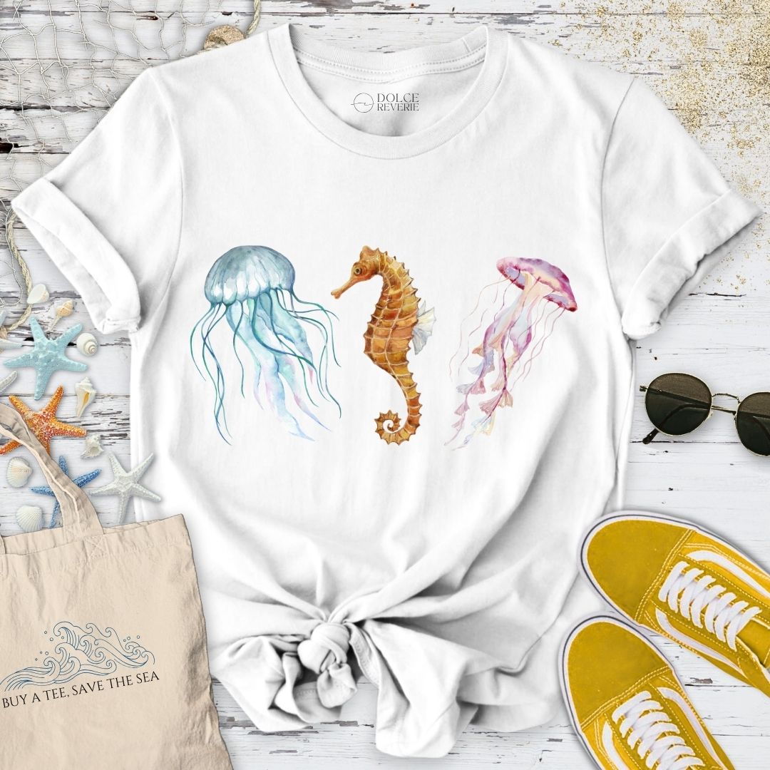 Jellyfish & Seahorse T-Shirt