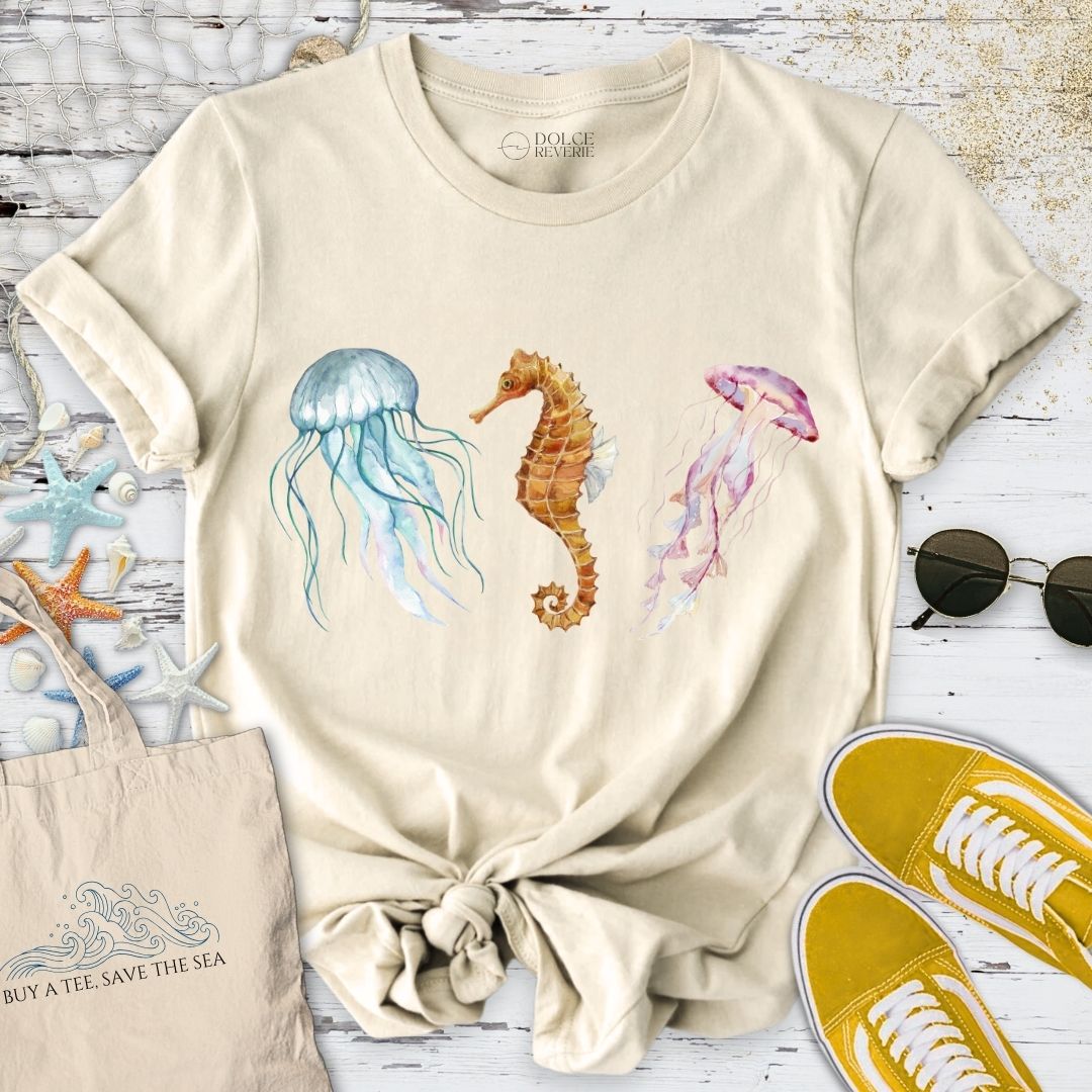 Jellyfish & Seahorse T-Shirt