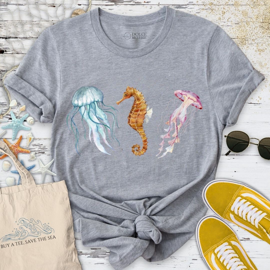 Jellyfish & Seahorse T-Shirt