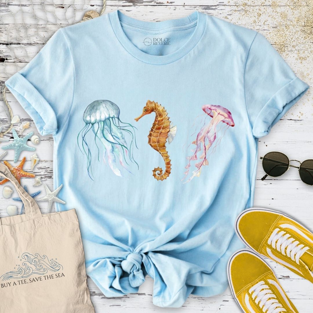 Jellyfish & Seahorse T-Shirt