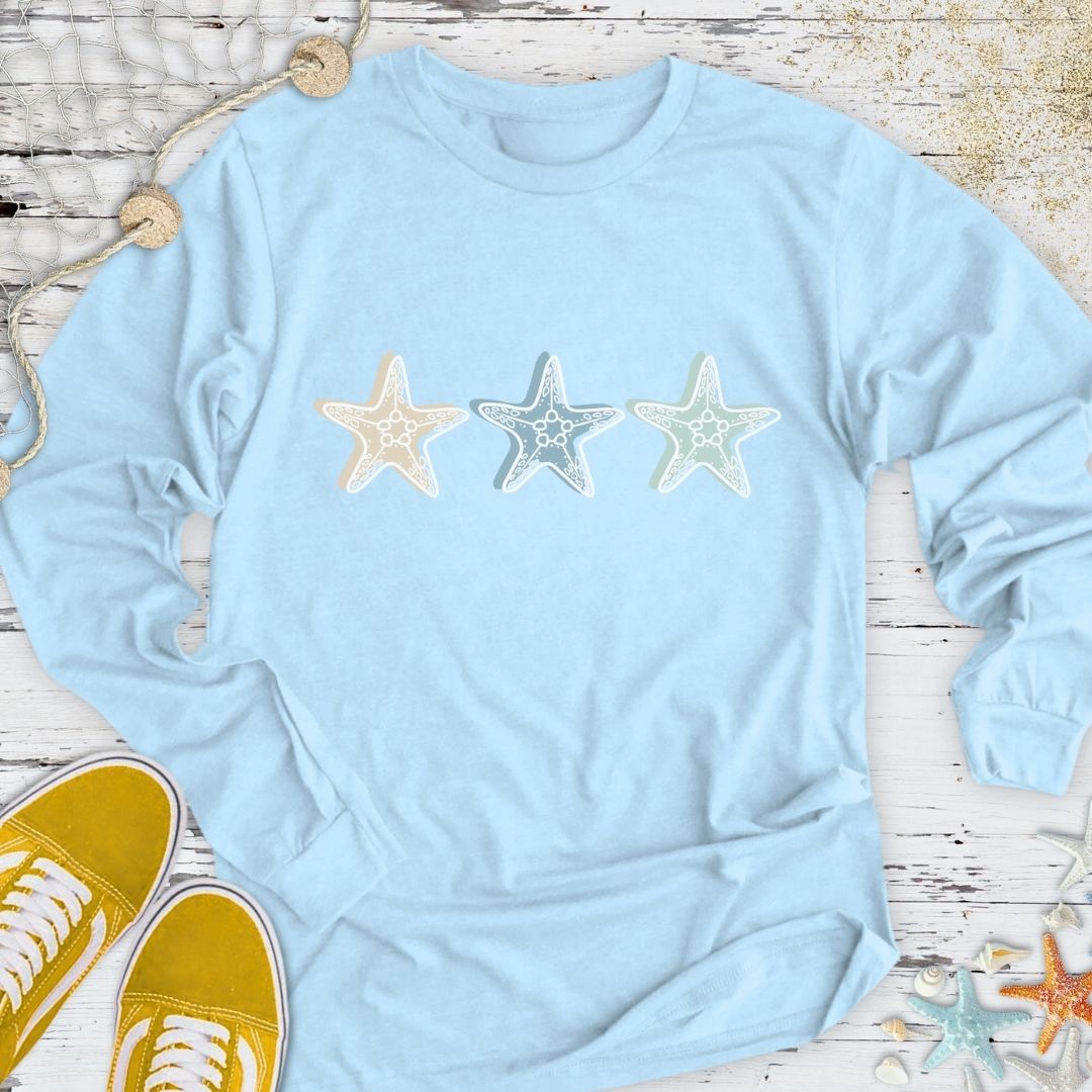 3 Starfish Long Sleeve Tee