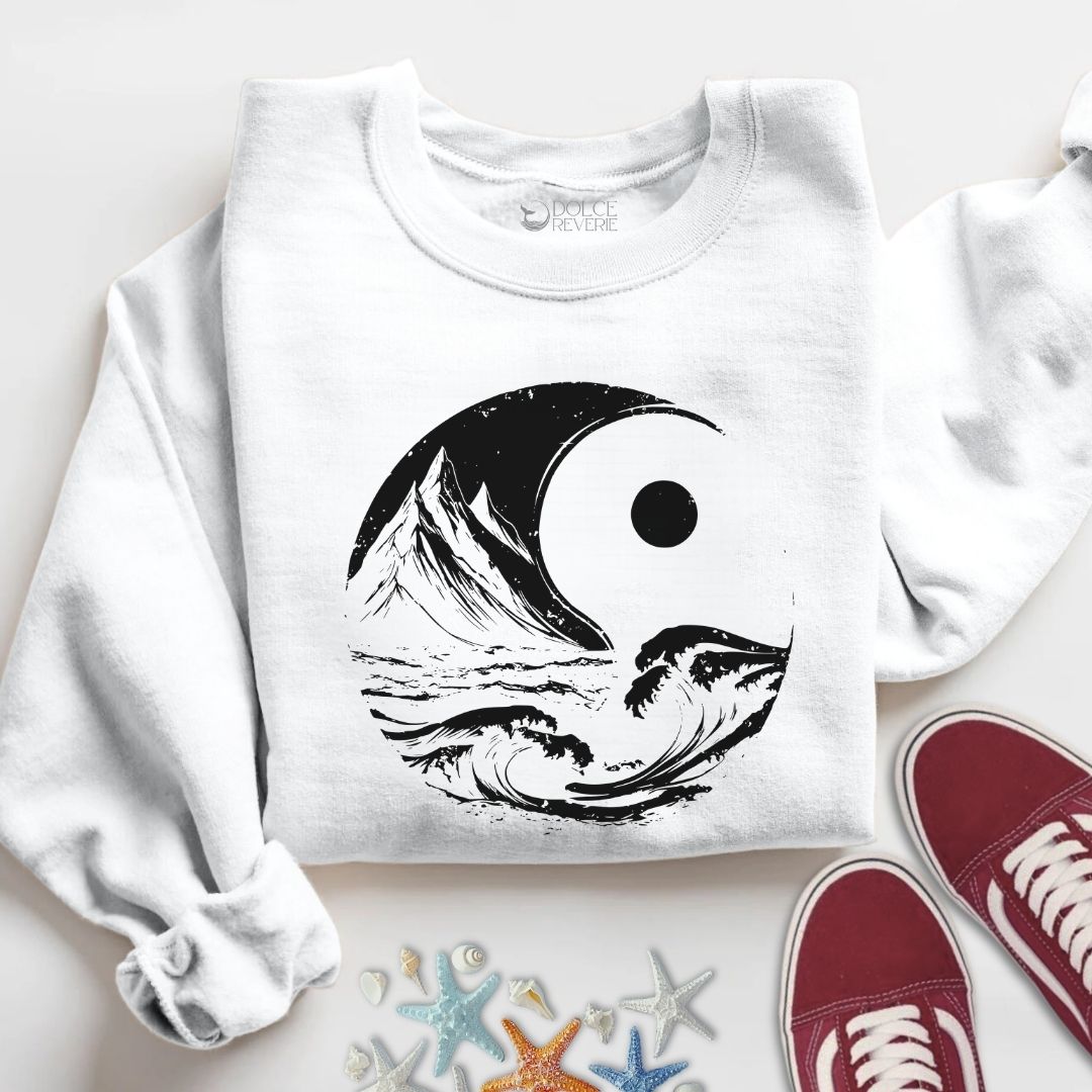 Ocean & Mountains Yin Yang Sweatshirt