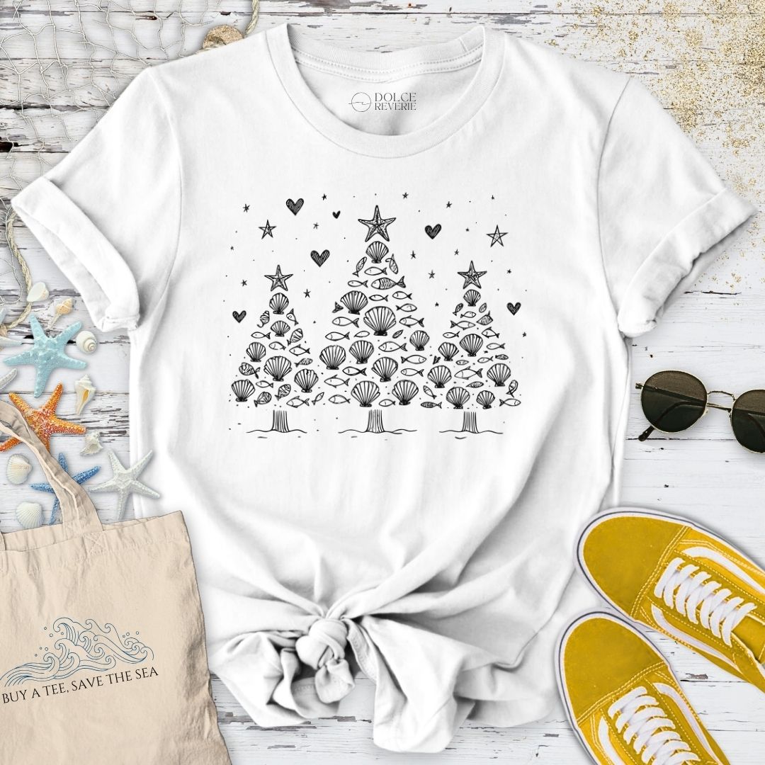 Seashell Christmas Trees T-Shirt
