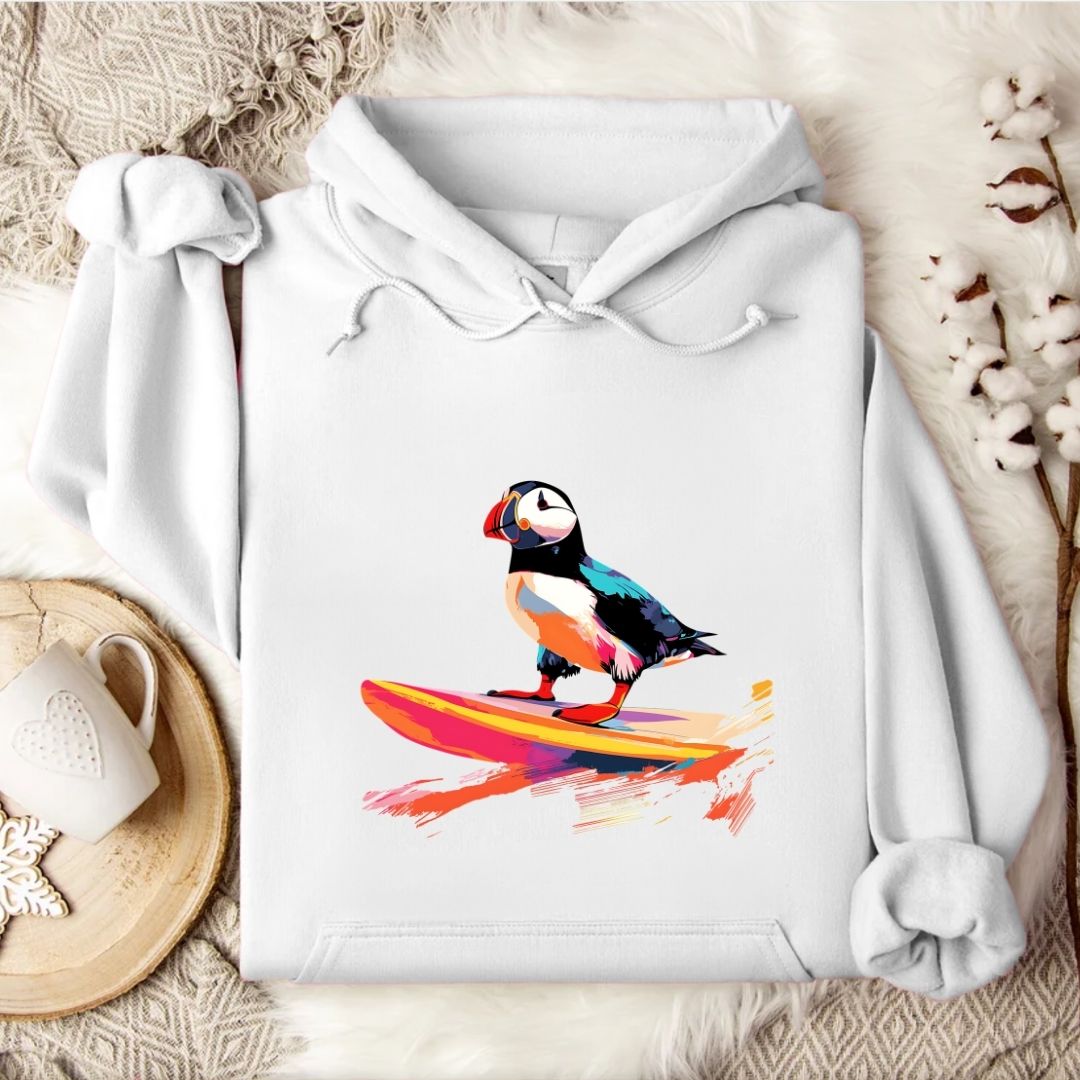 Puffin Surfer Hoodie