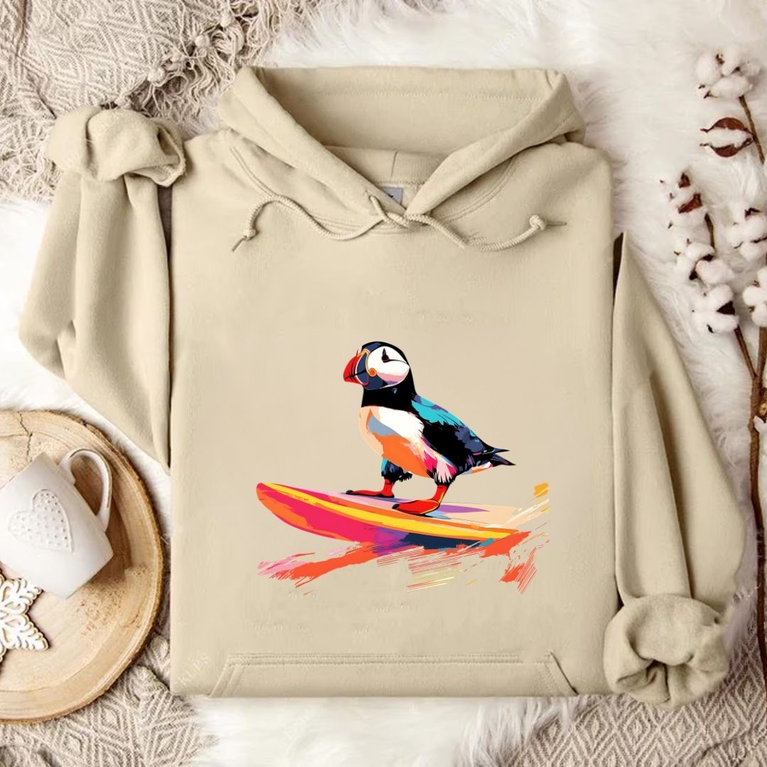 Puffin Surfer Hoodie