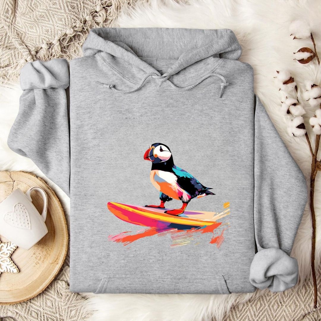 Puffin Surfer Hoodie