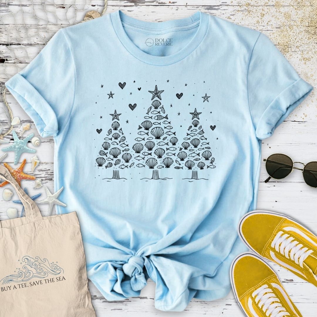 Seashell Christmas Trees T-Shirt