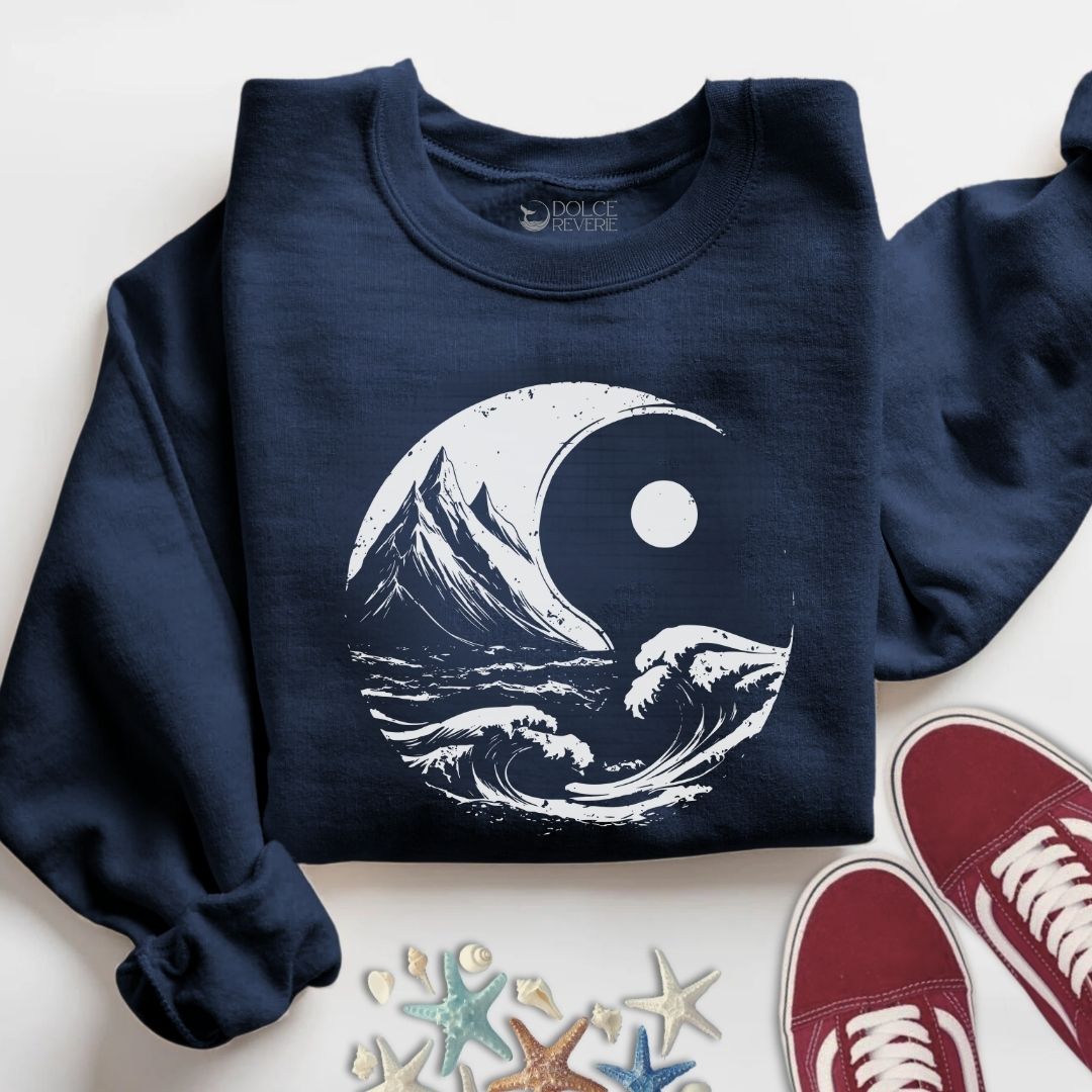Ocean & Mountains Yin Yang Sweatshirt