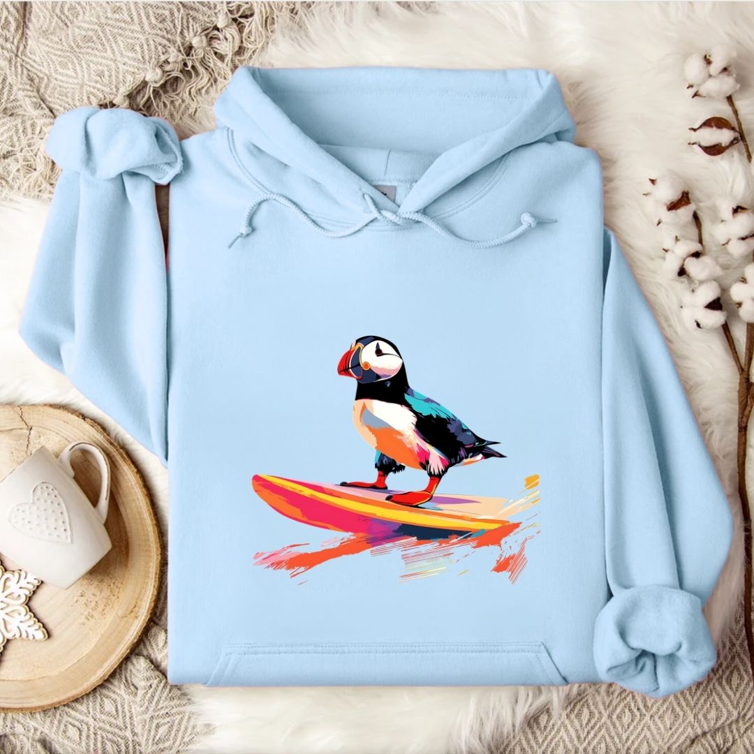 Puffin Surfer Hoodie