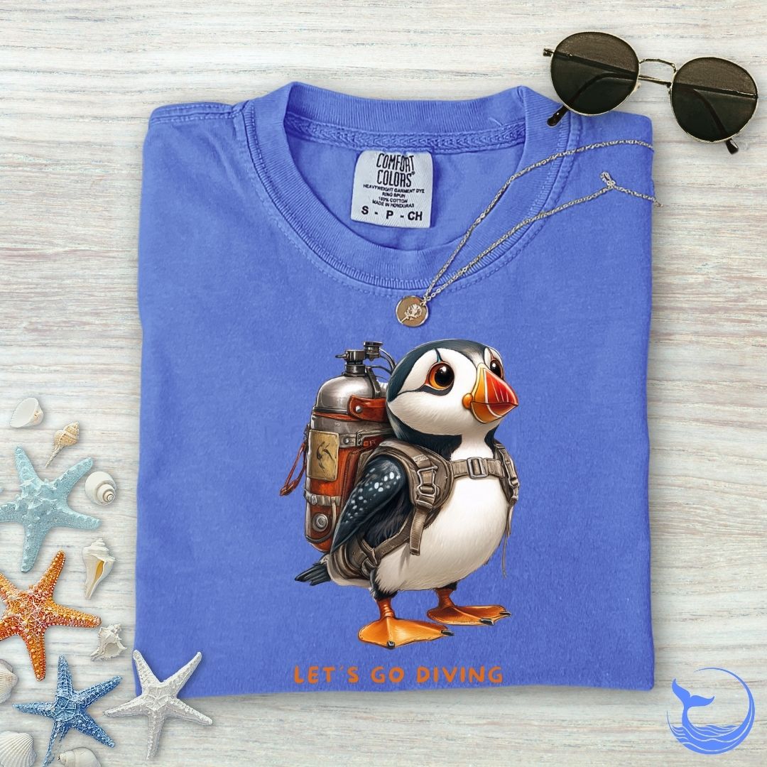 Puffin Diver Comfort Colors T-Shirt