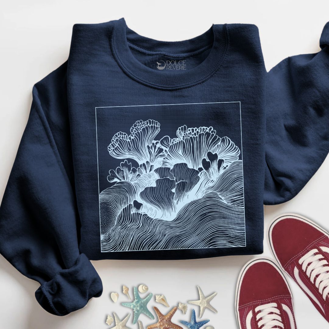 Coral Reef Line Art Sweatshirt