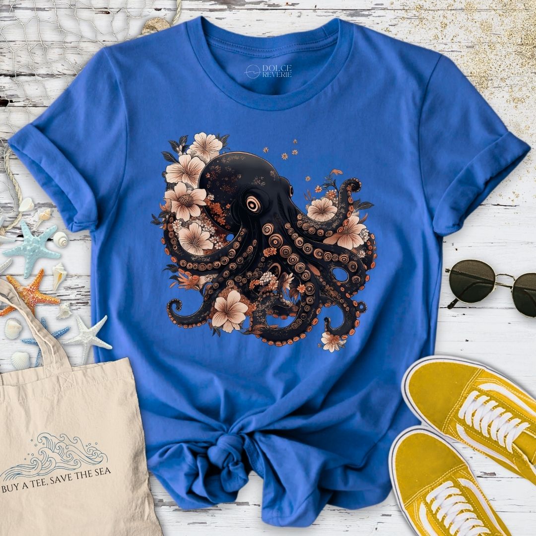 Japanese Black Octopus T-Shirt