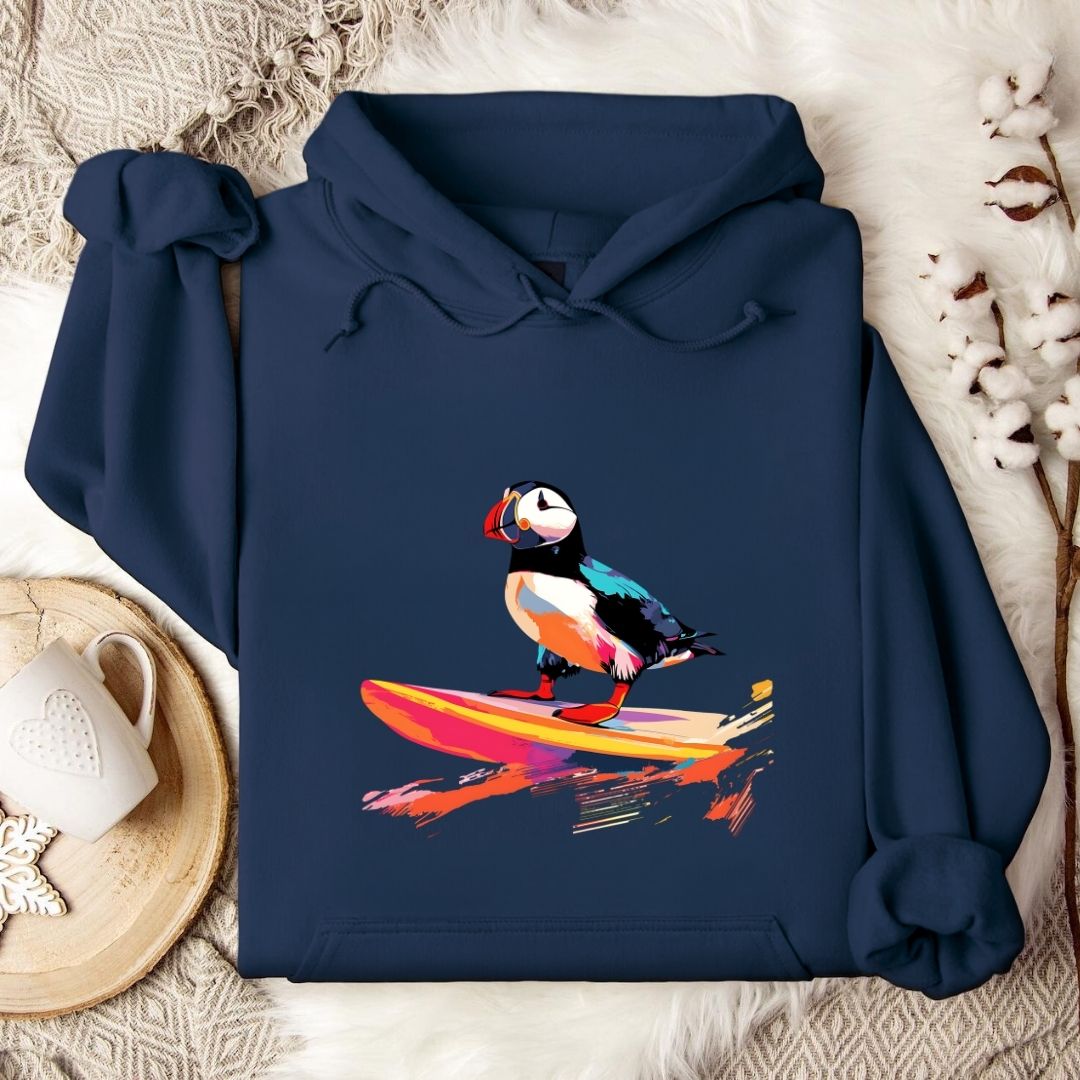Puffin Surfer Hoodie
