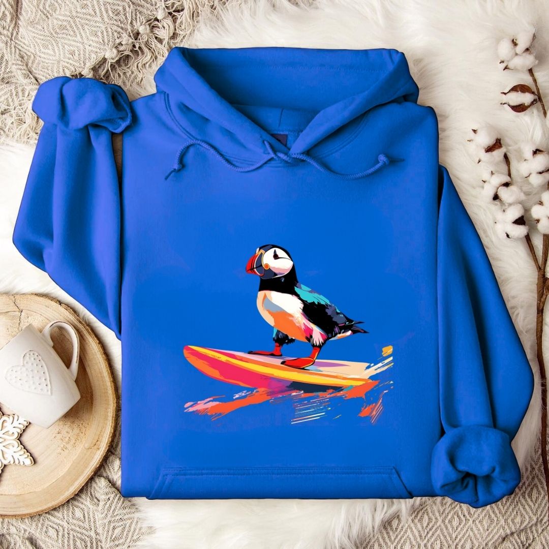 Puffin Surfer Hoodie