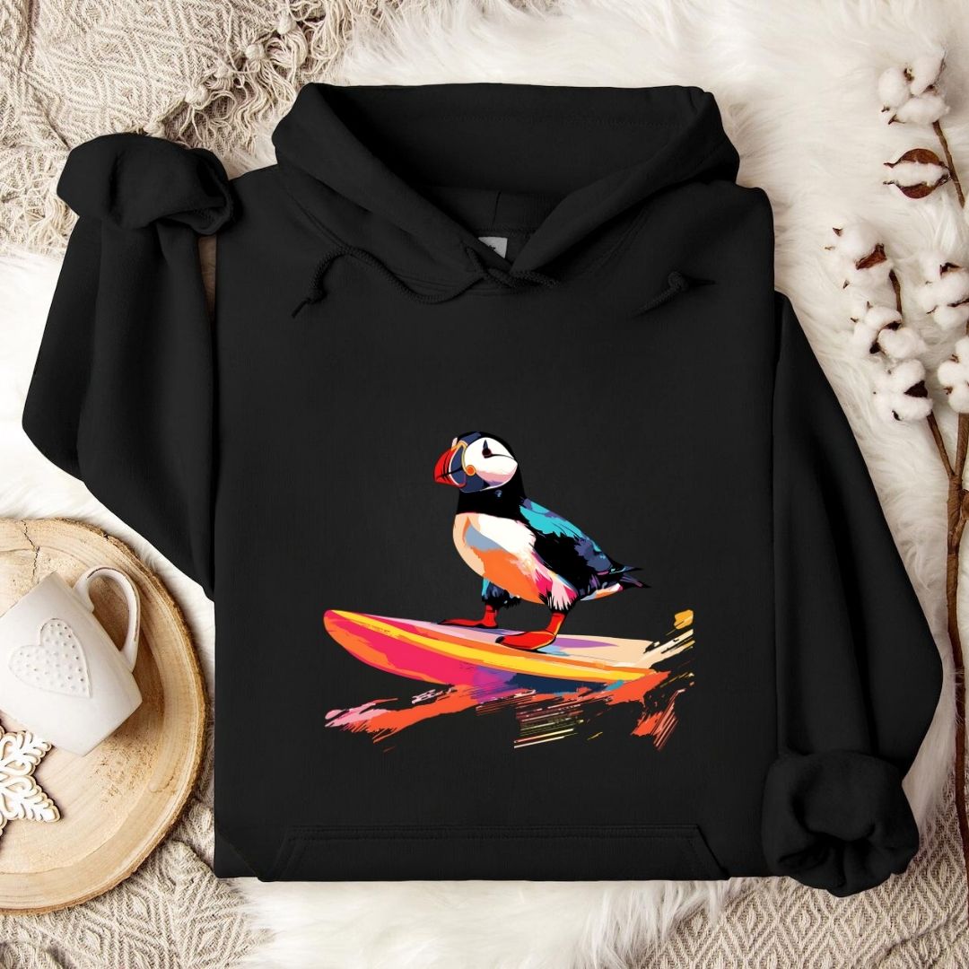 Puffin Surfer Hoodie