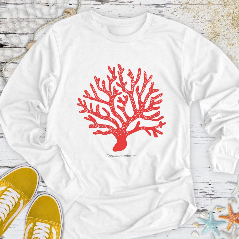 Red Coral Long Sleeve Tee