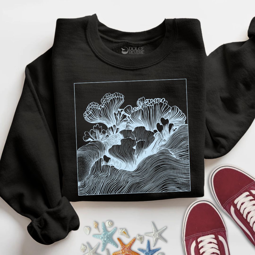 Coral Reef Line Art Sweatshirt