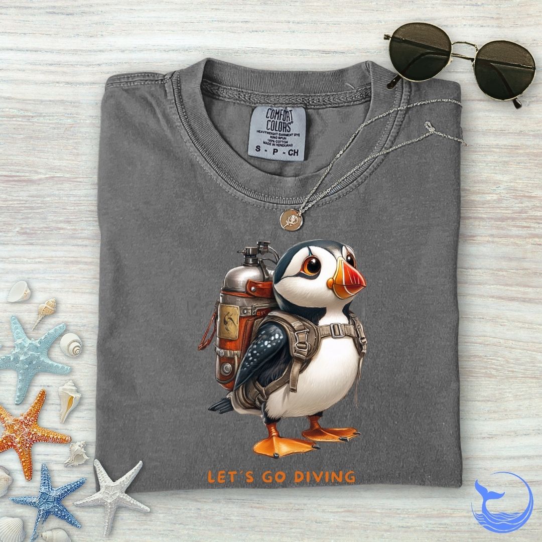 Puffin Diver Comfort Colors T-Shirt