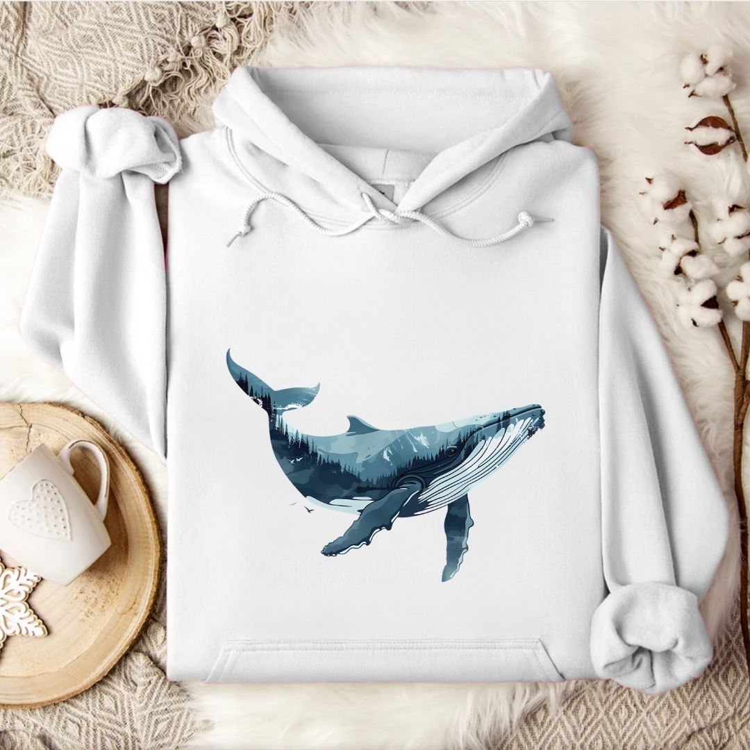 Whale & Mountains Hoodie