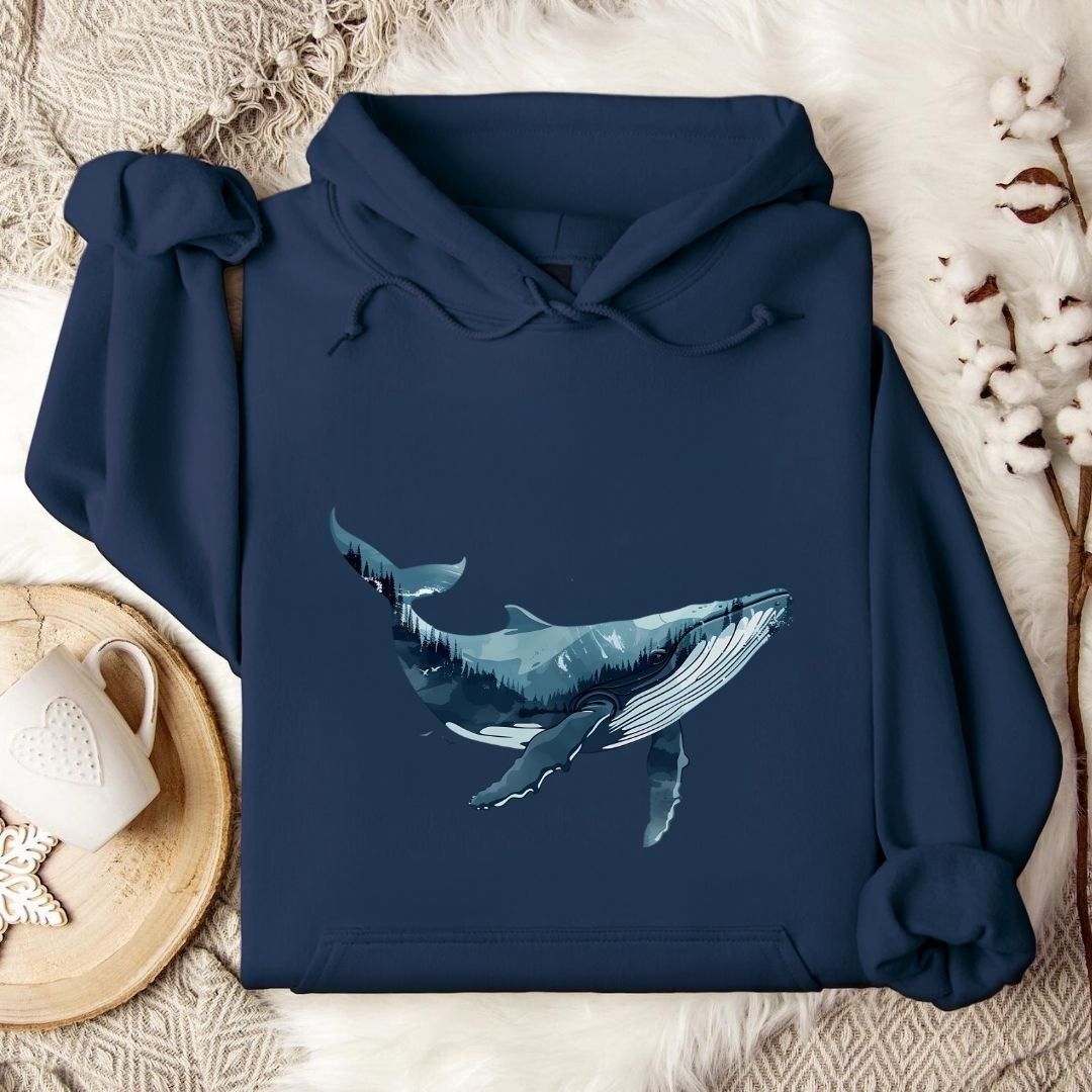 Whale & Mountains Hoodie