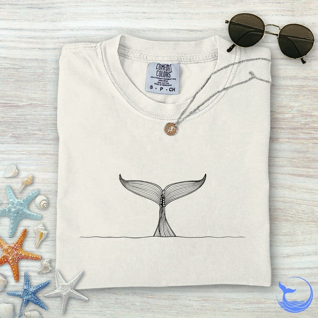 Whale Tail Comfort Colors T-Shirt