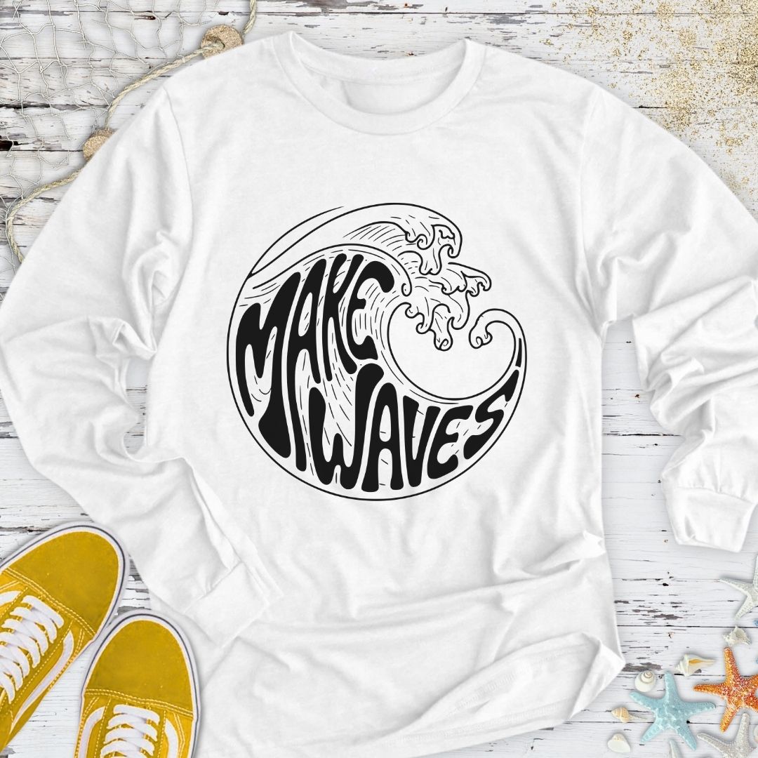 Make Waves Long Sleeve Tee