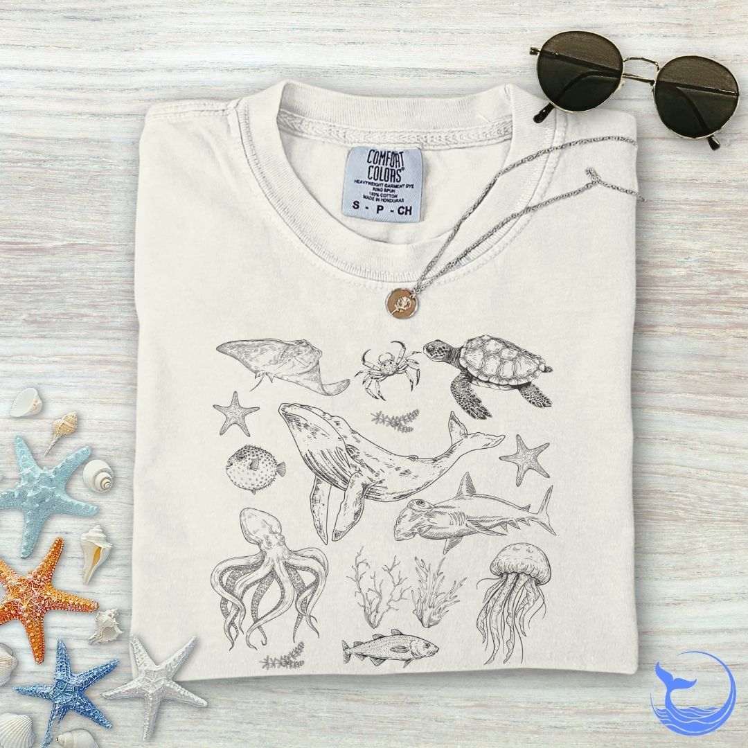 Marine Animals Comfort Colors T-Shirt