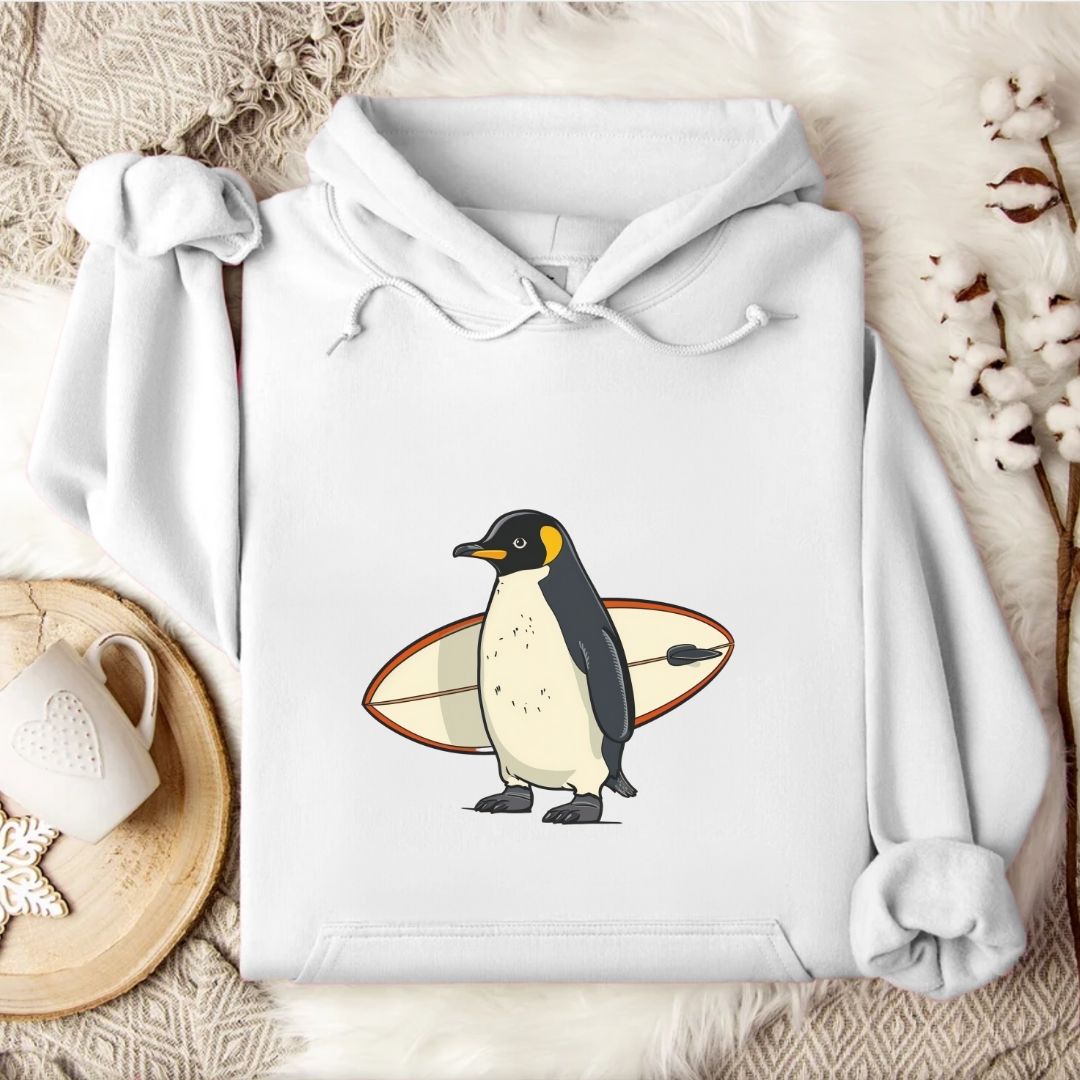 Surfer Penguin Hoodie