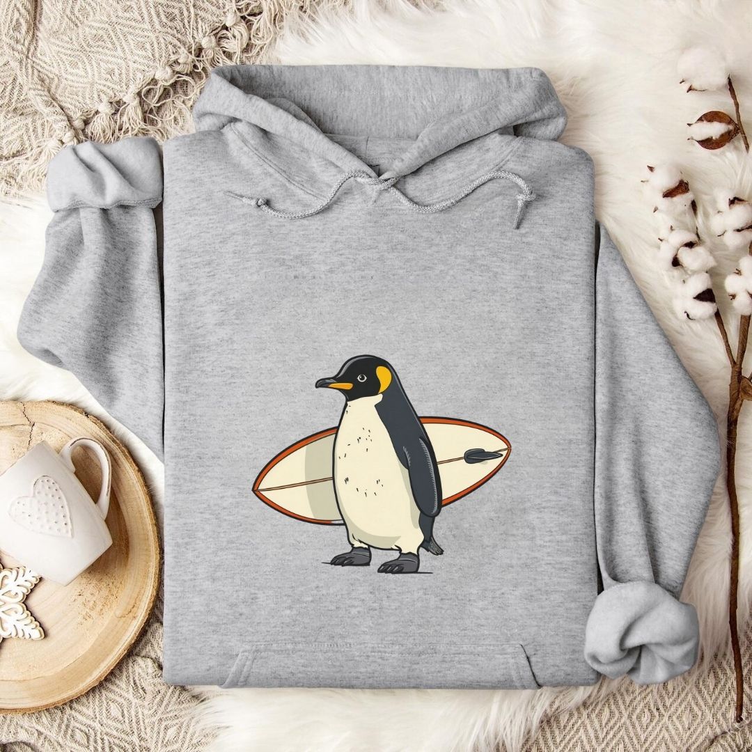 Surfer Penguin Hoodie