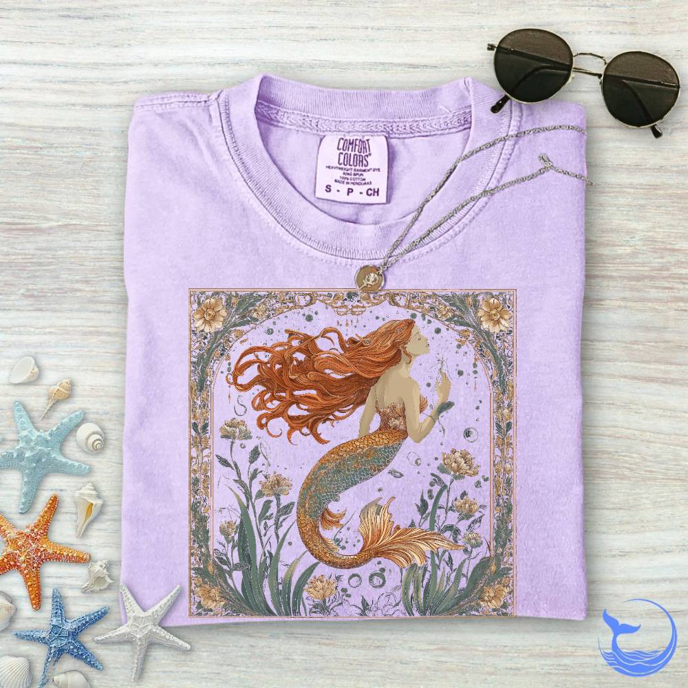 Mermaid Art Nouveau Comfort Colors T-Shirt