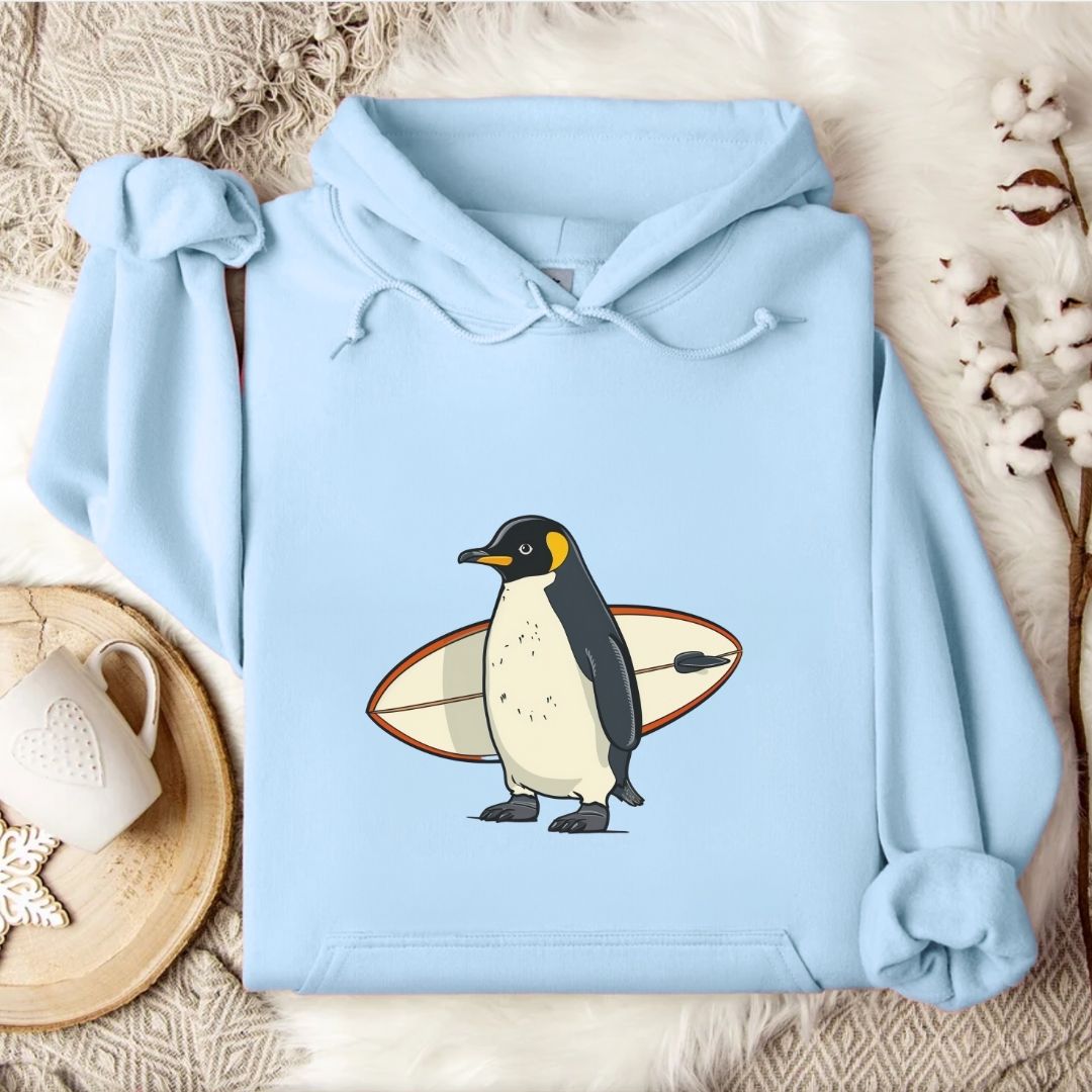 Surfer Penguin Hoodie