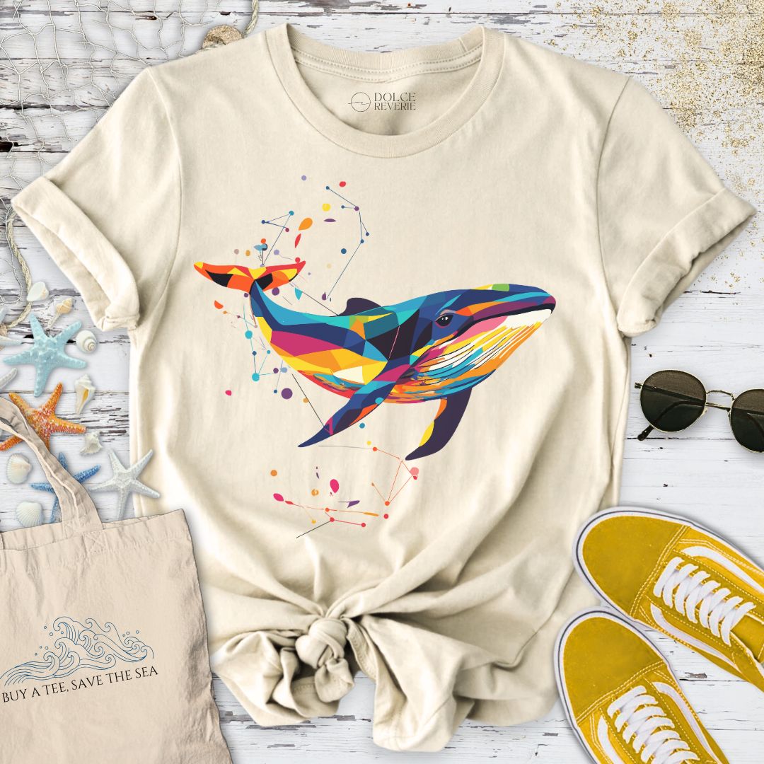 Geometric Whale T-Shirt