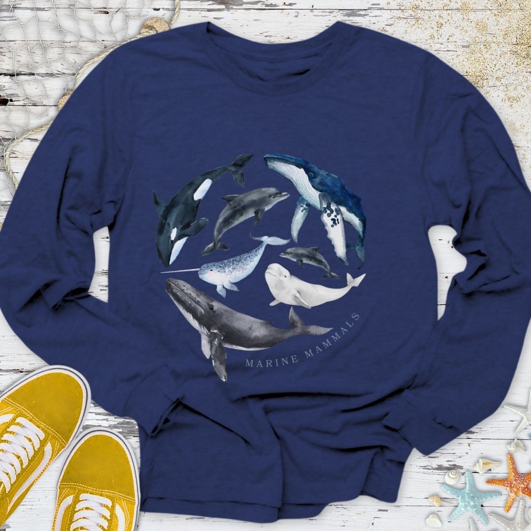 Marine Mammals Long Sleeve Tee