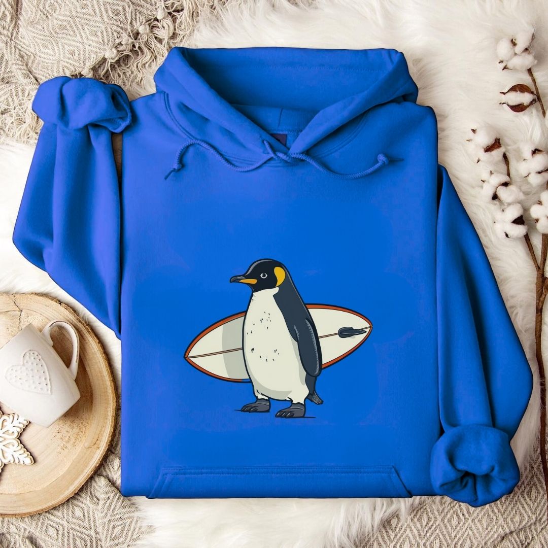 Surfer Penguin Hoodie
