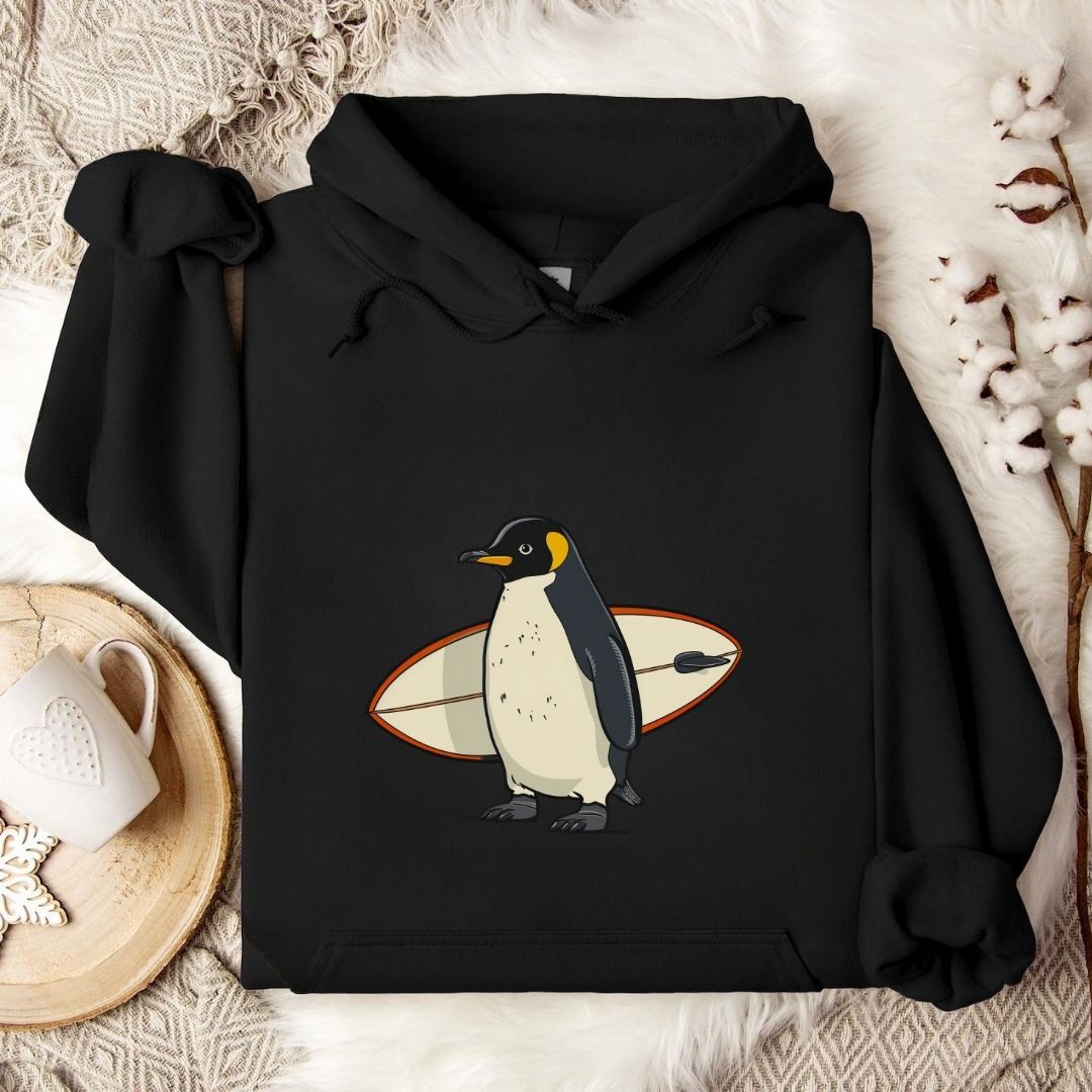 Surfer Penguin Hoodie