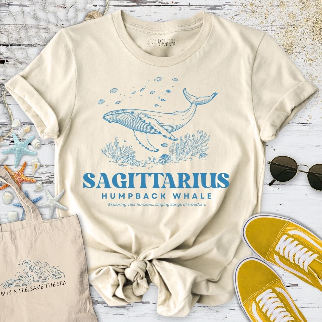 Sagittarius Humpback Whale T-Shirt