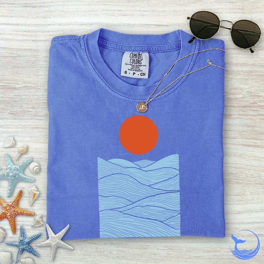 Red Sunset Comfort Colors T-Shirt