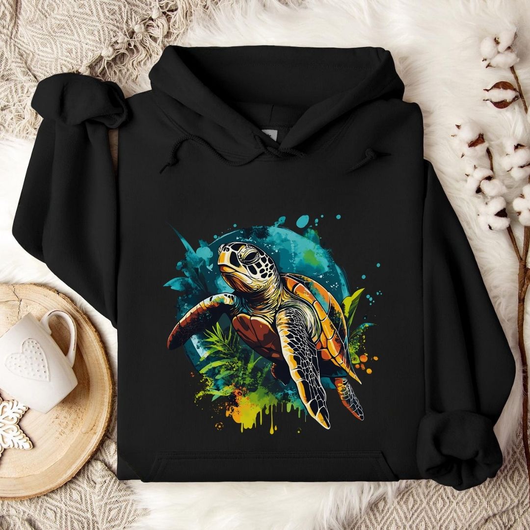 Swimming Turtle Hoodie
