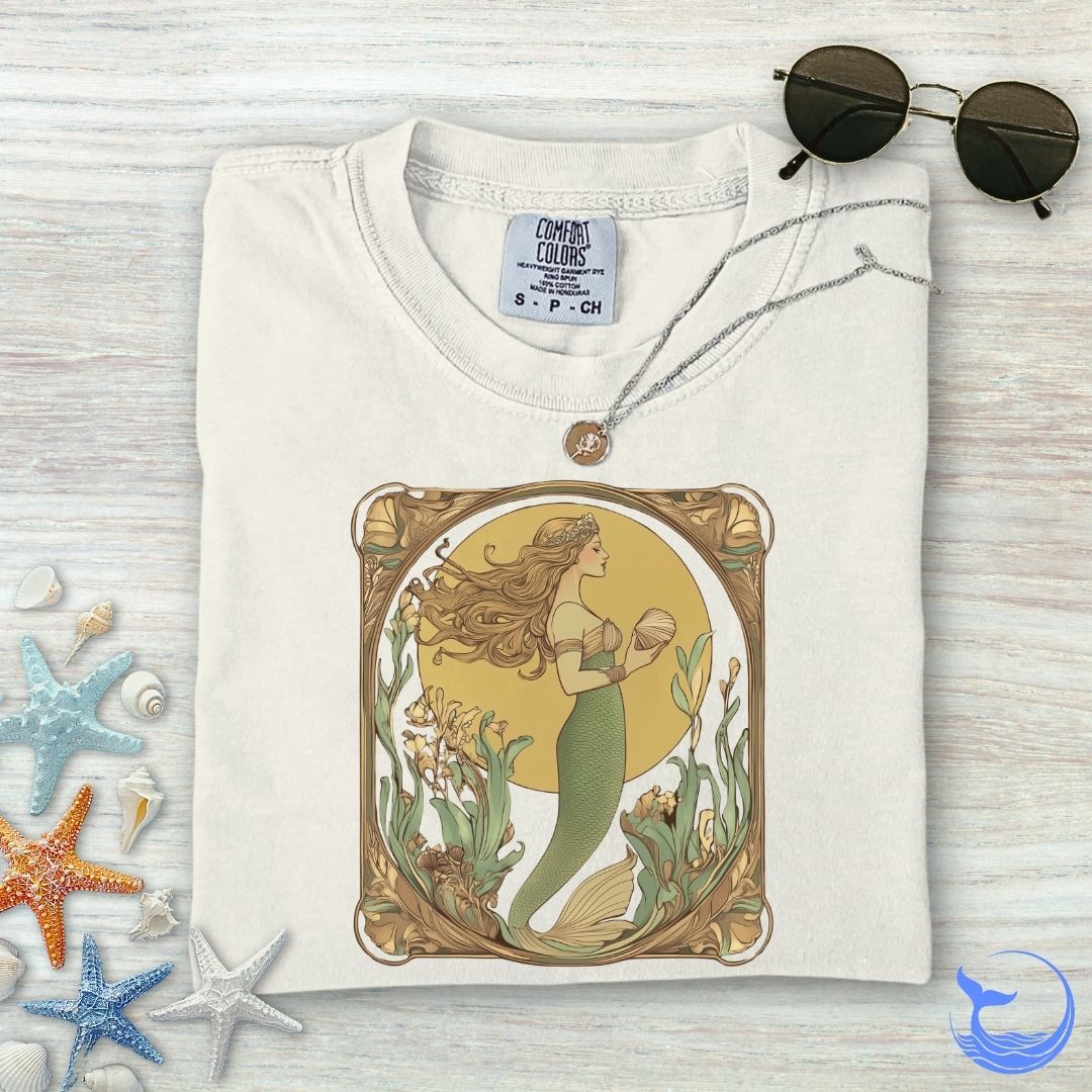 Golden Mermaid Comfort Colors T-Shirt