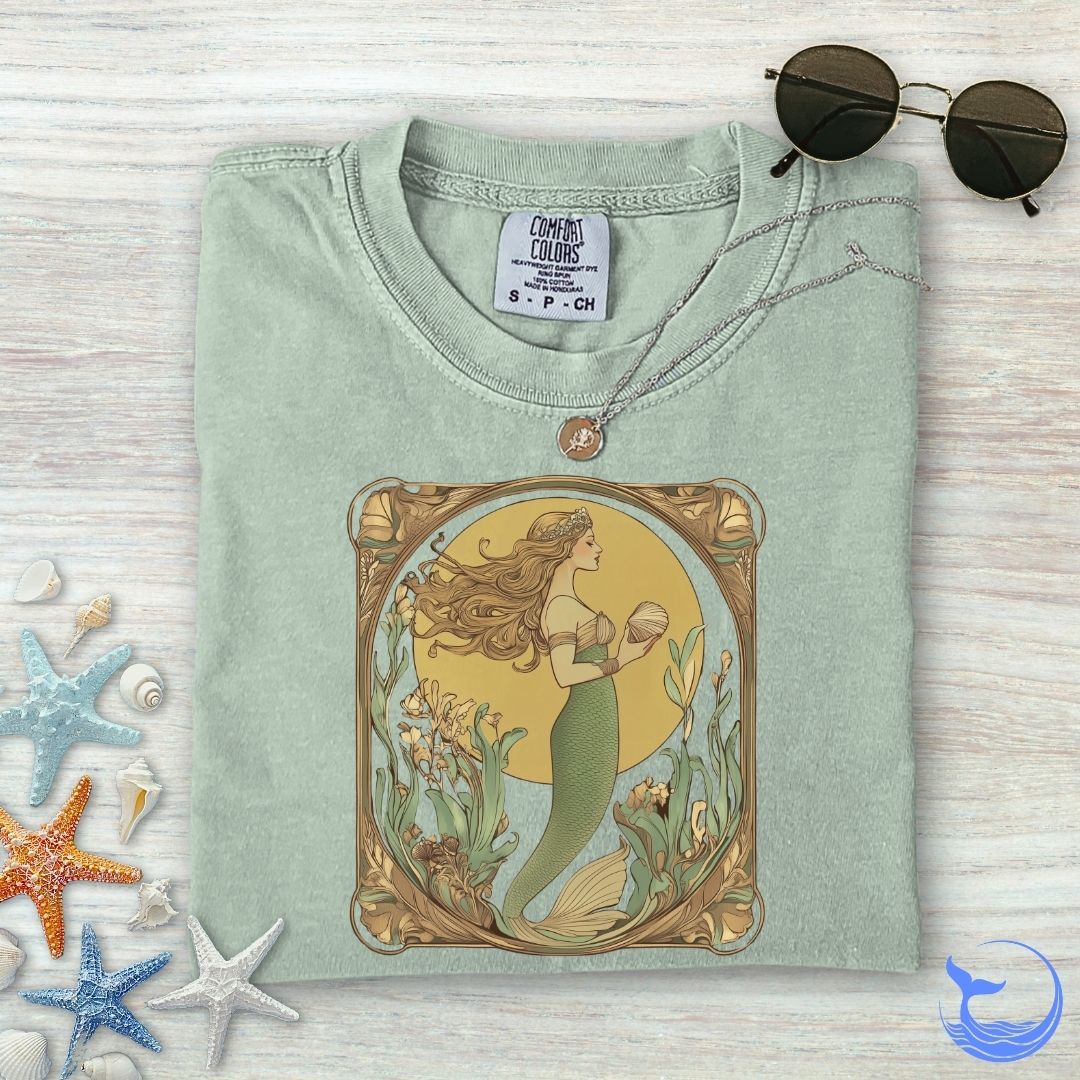 Golden Mermaid Comfort Colors T-Shirt